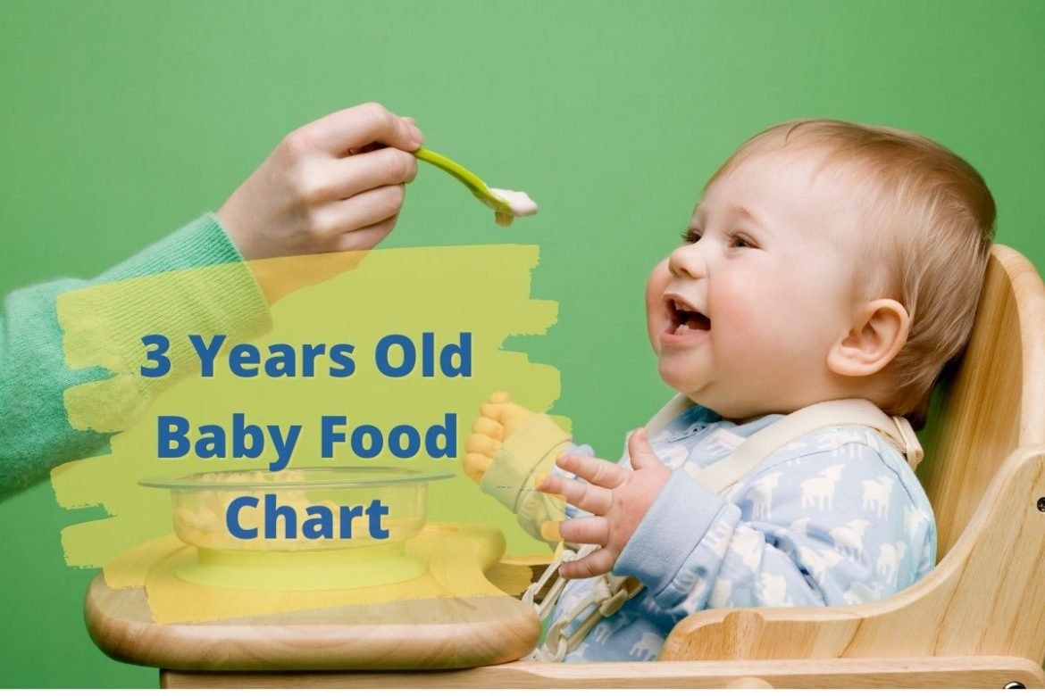 3 Years Old Baby Food Chart