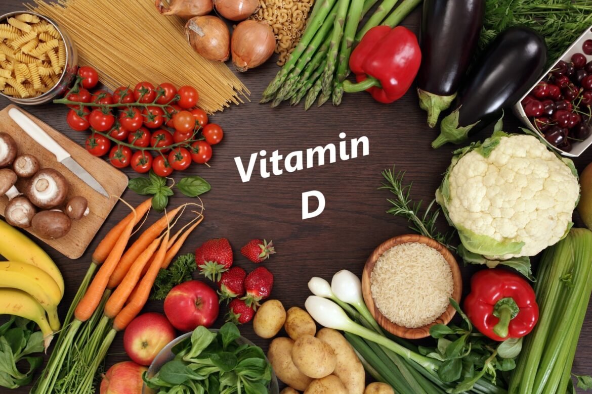 Fruits and vegetables with vitamin D