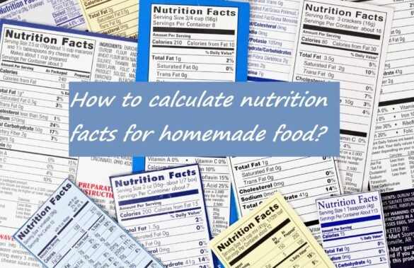 How to calculate nutrition facts for homemade food?